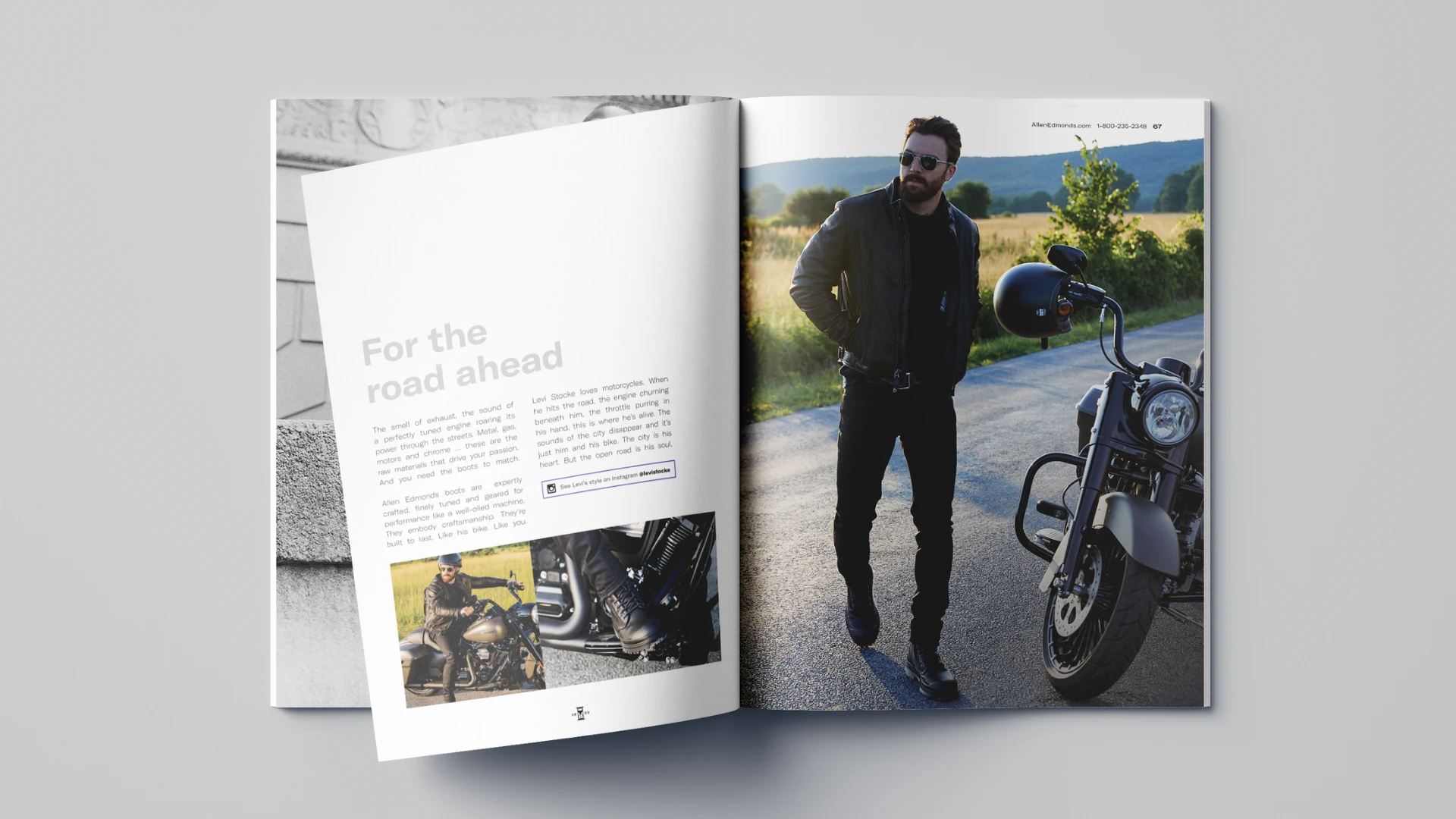 Catalog spread: For the road ahead