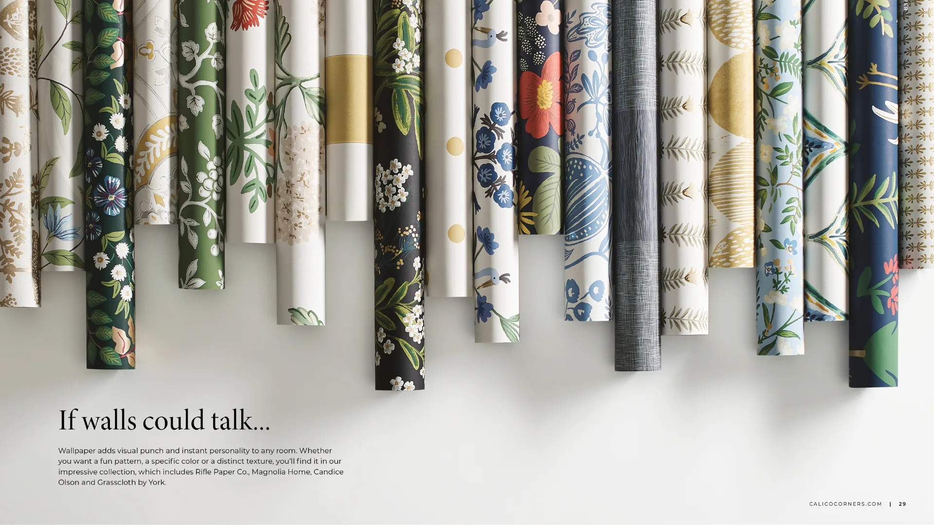 If walls could talk — wallpaper collection