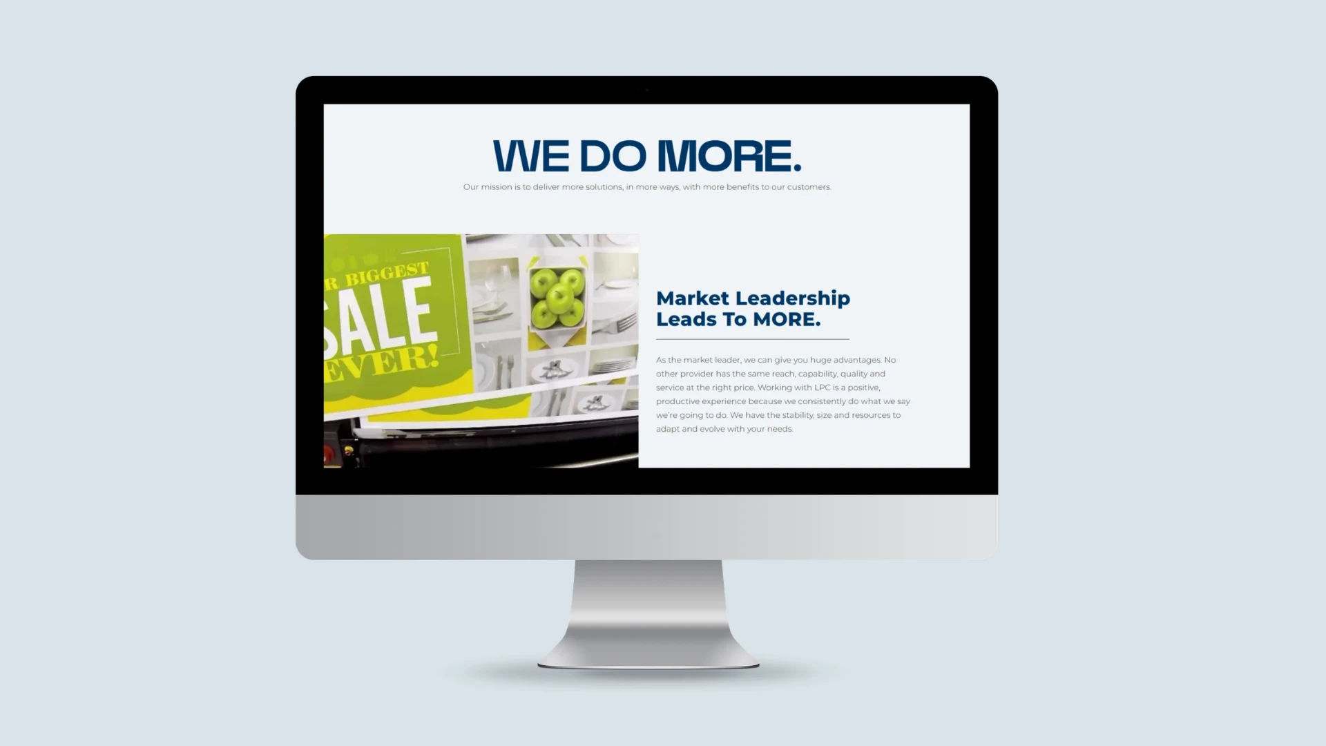 About — “Market Leadership Leads To More”