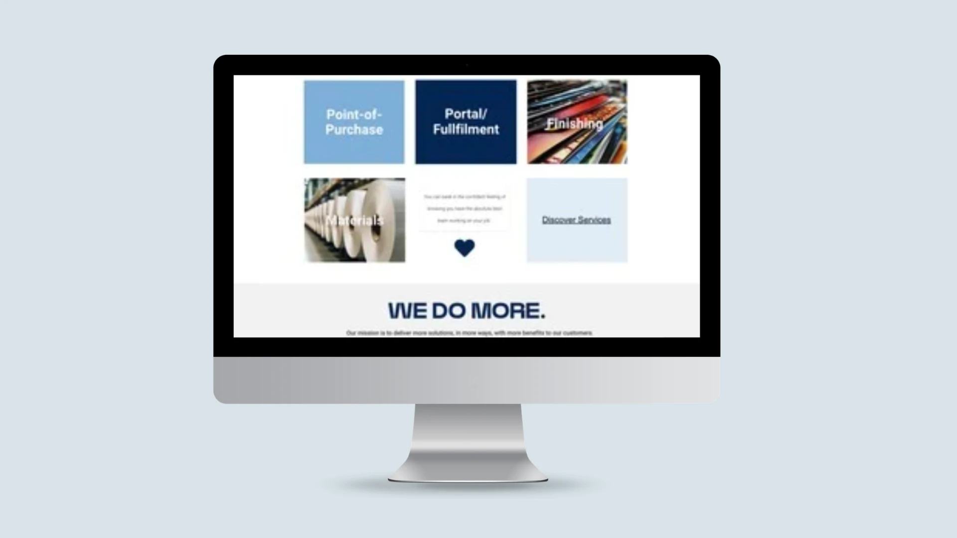 Services overview — “We Do More”