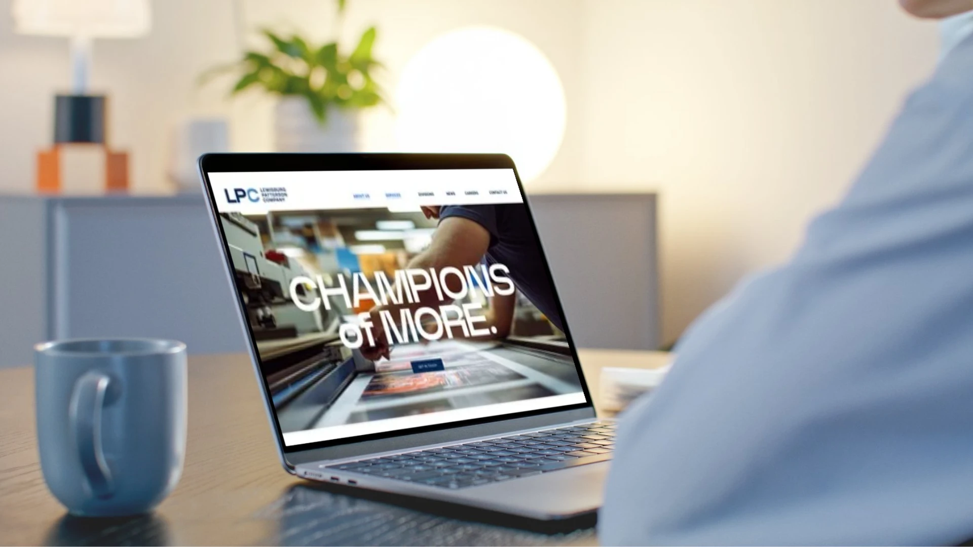 LPC website laptop mockup