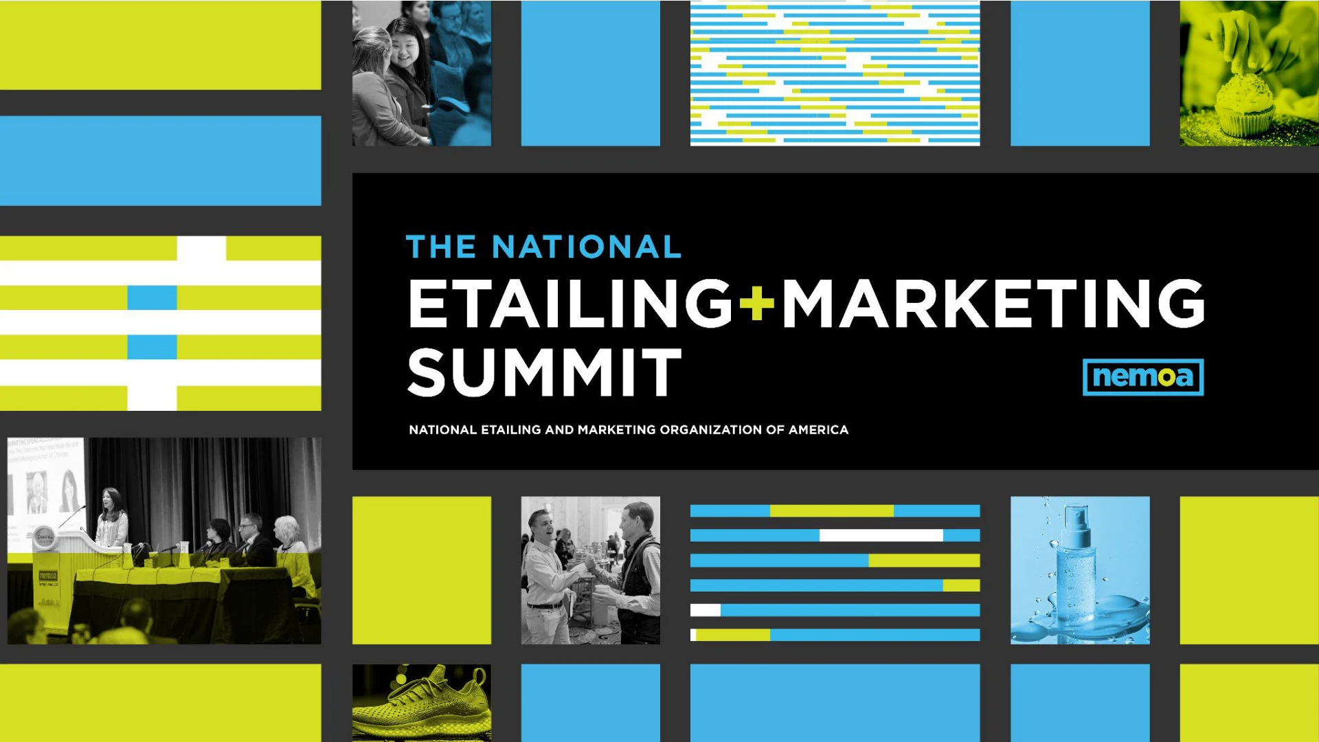 Nemoa Summit brand identity mosaic