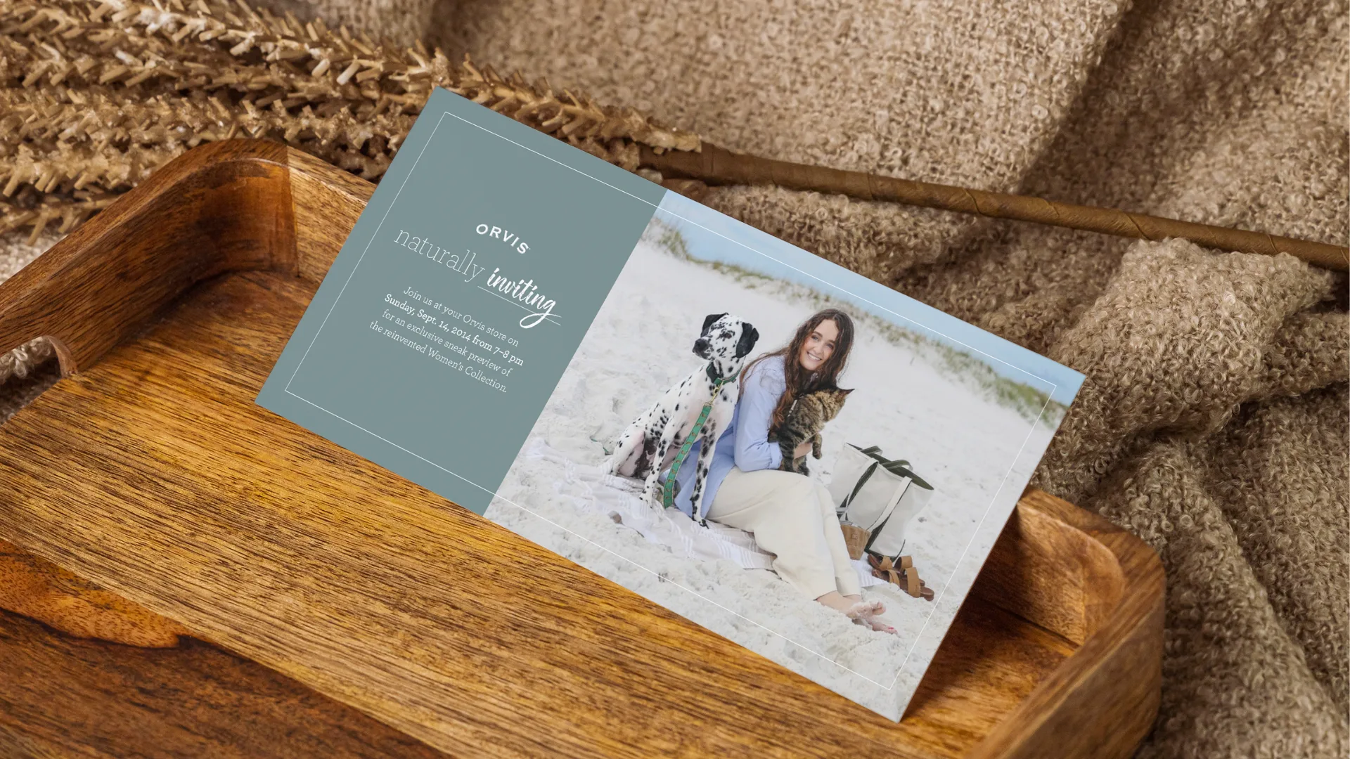 Naturally inviting — in-store event invitation