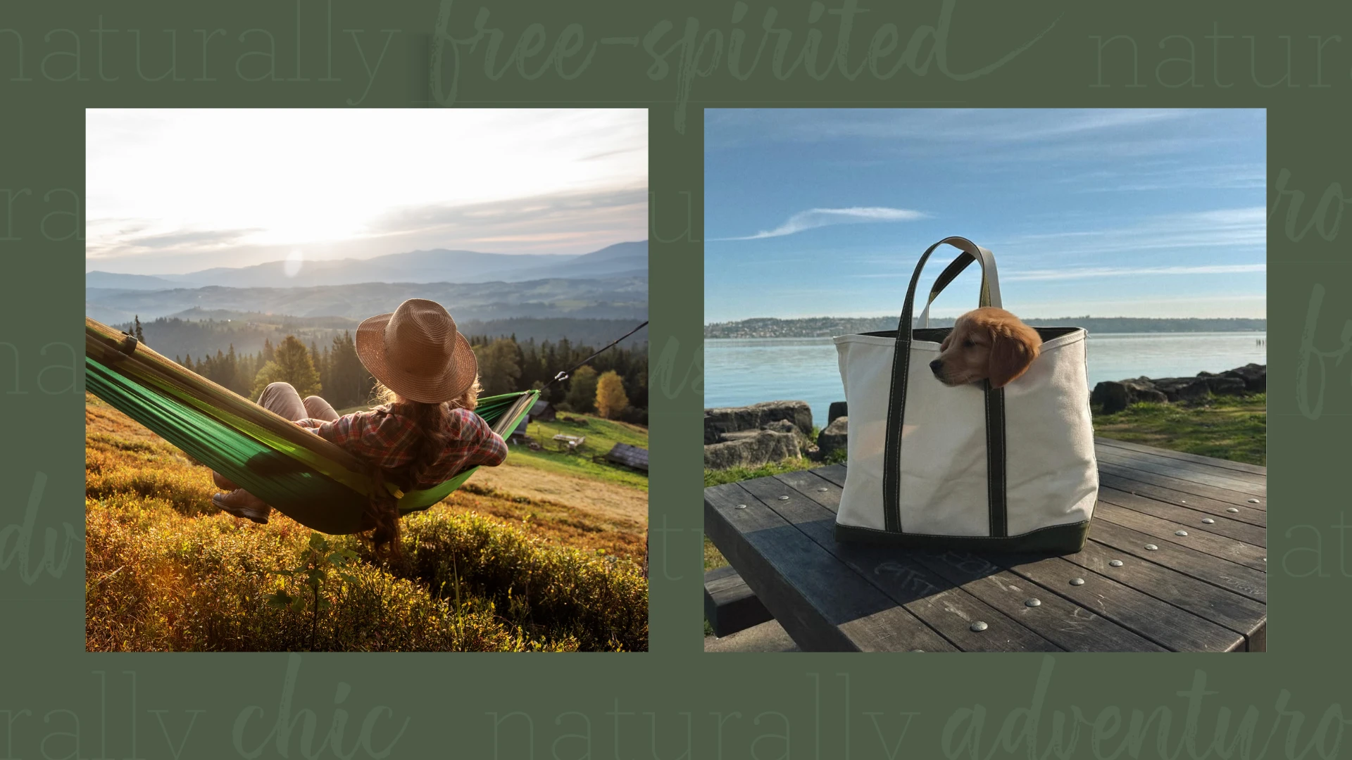 Naturally free-spirited lifestyle imagery