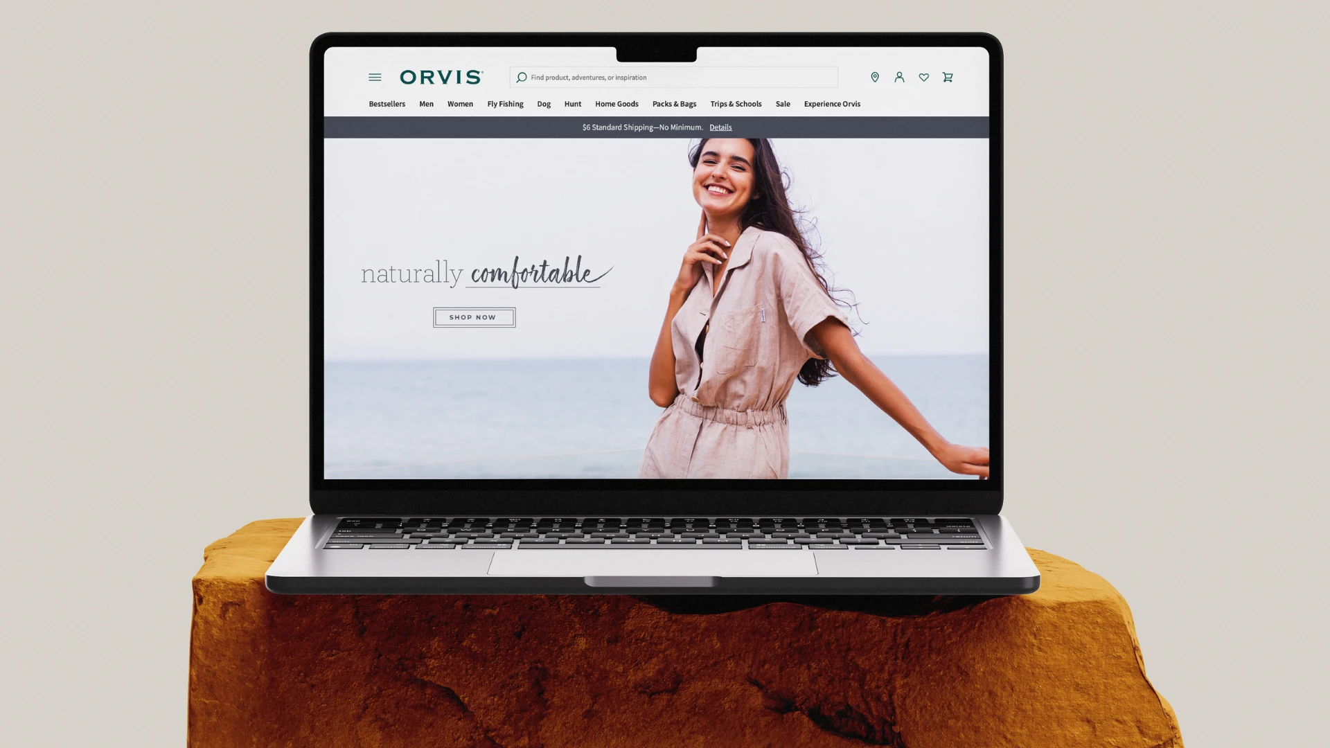 Naturally comfortable — Orvis.com homepage