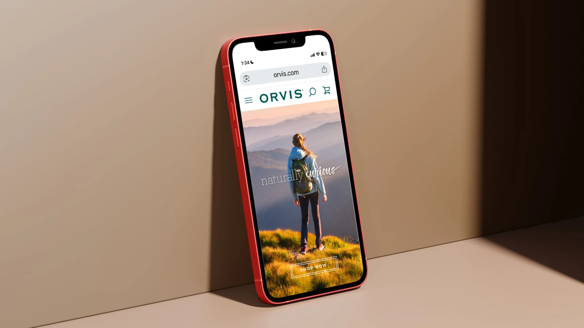 Naturally curious — Orvis mobile web