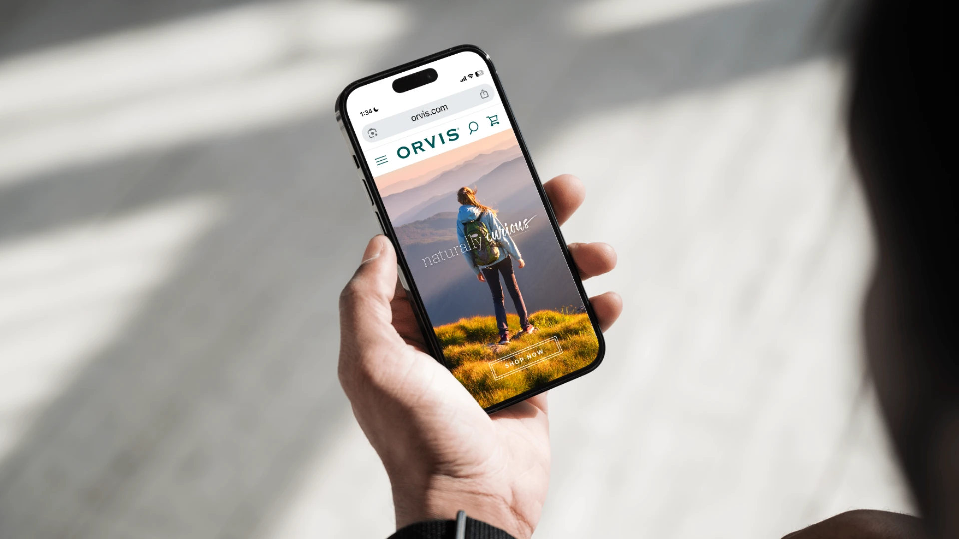 Naturally curious — Orvis mobile web