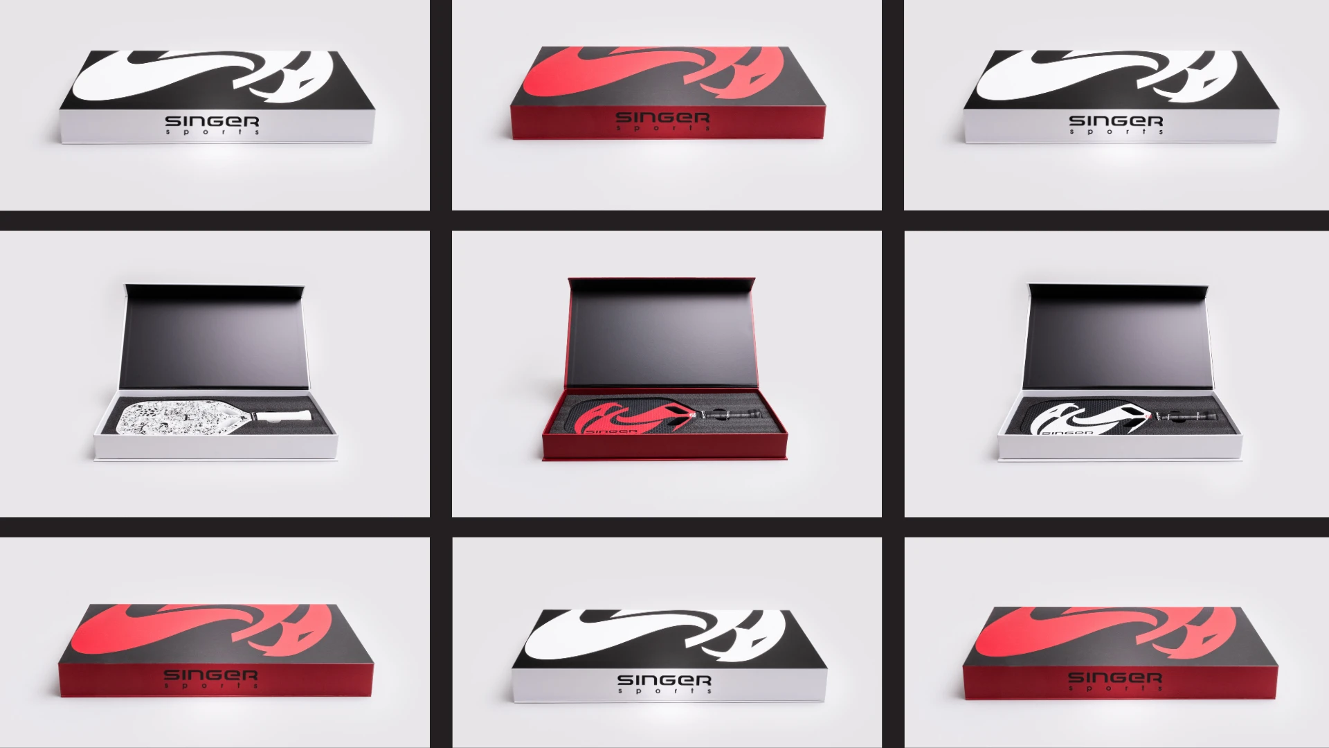 Singer Sports packaging design