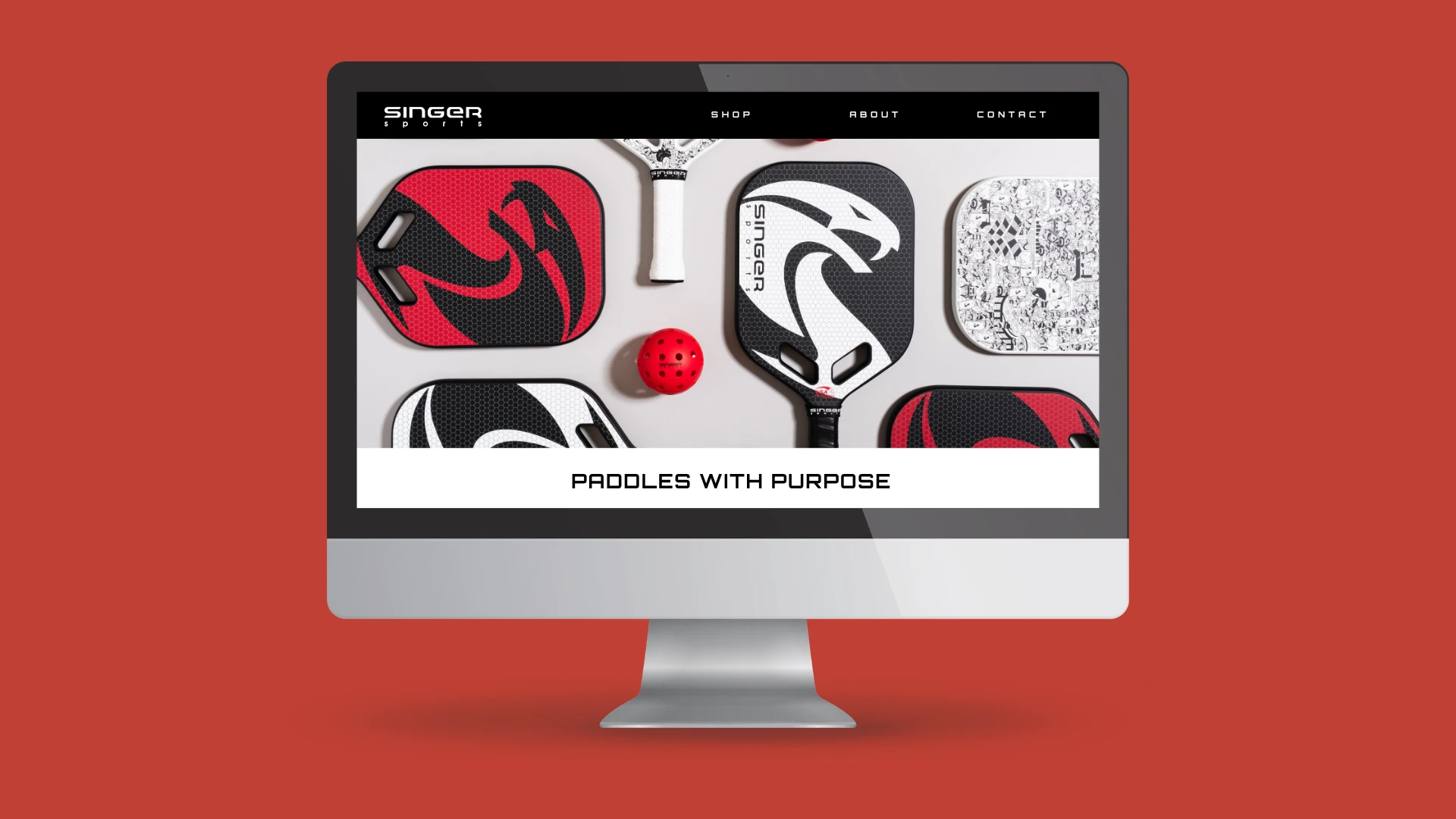 Singer Sports website — Paddles With Purpose