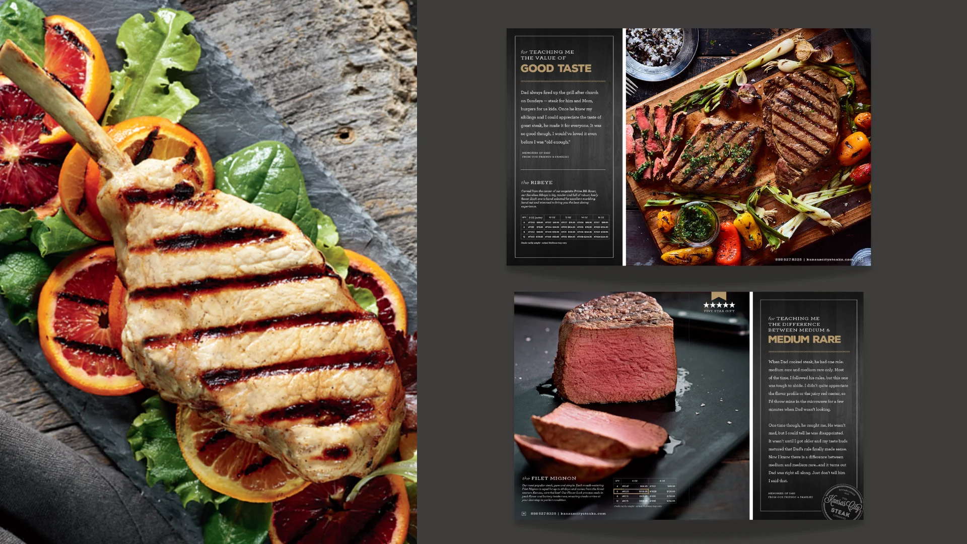 Catalog Design Kansas City Steak Company