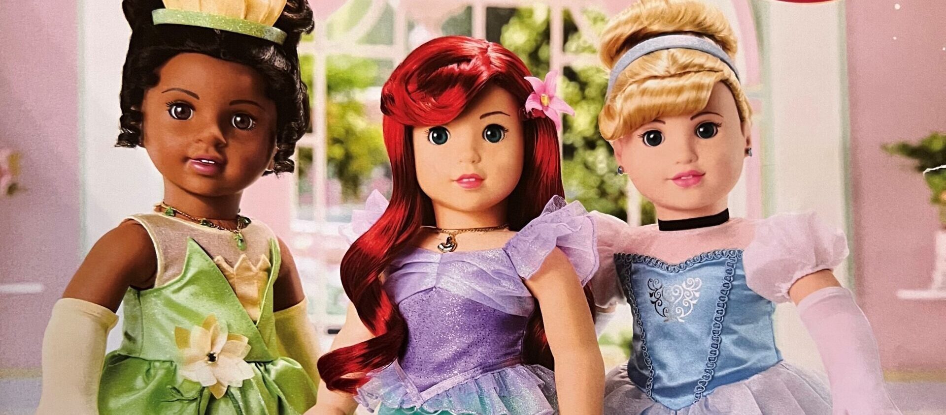 Three Disney Princess American Girl Dolls