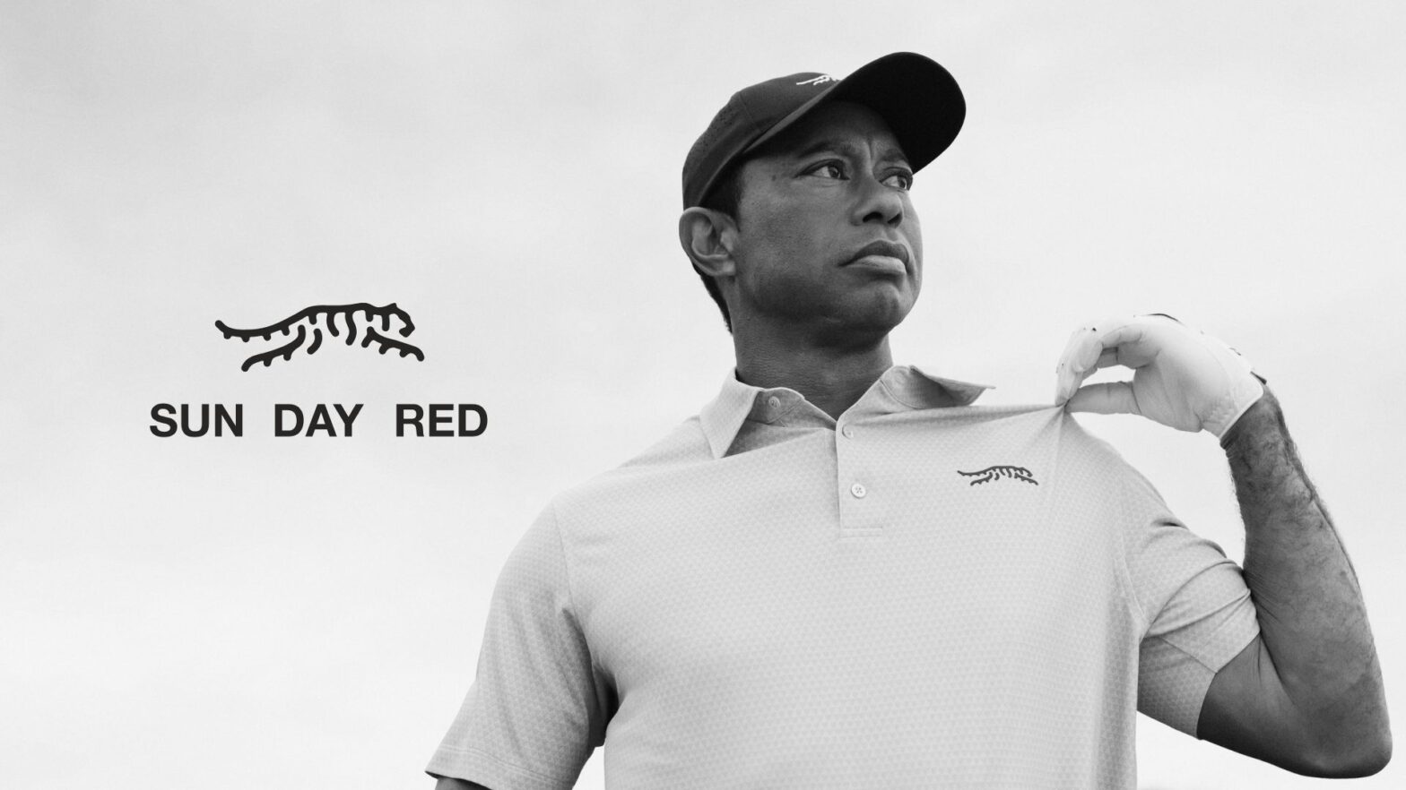 Sun Day Red image of Tiger Woods and logo