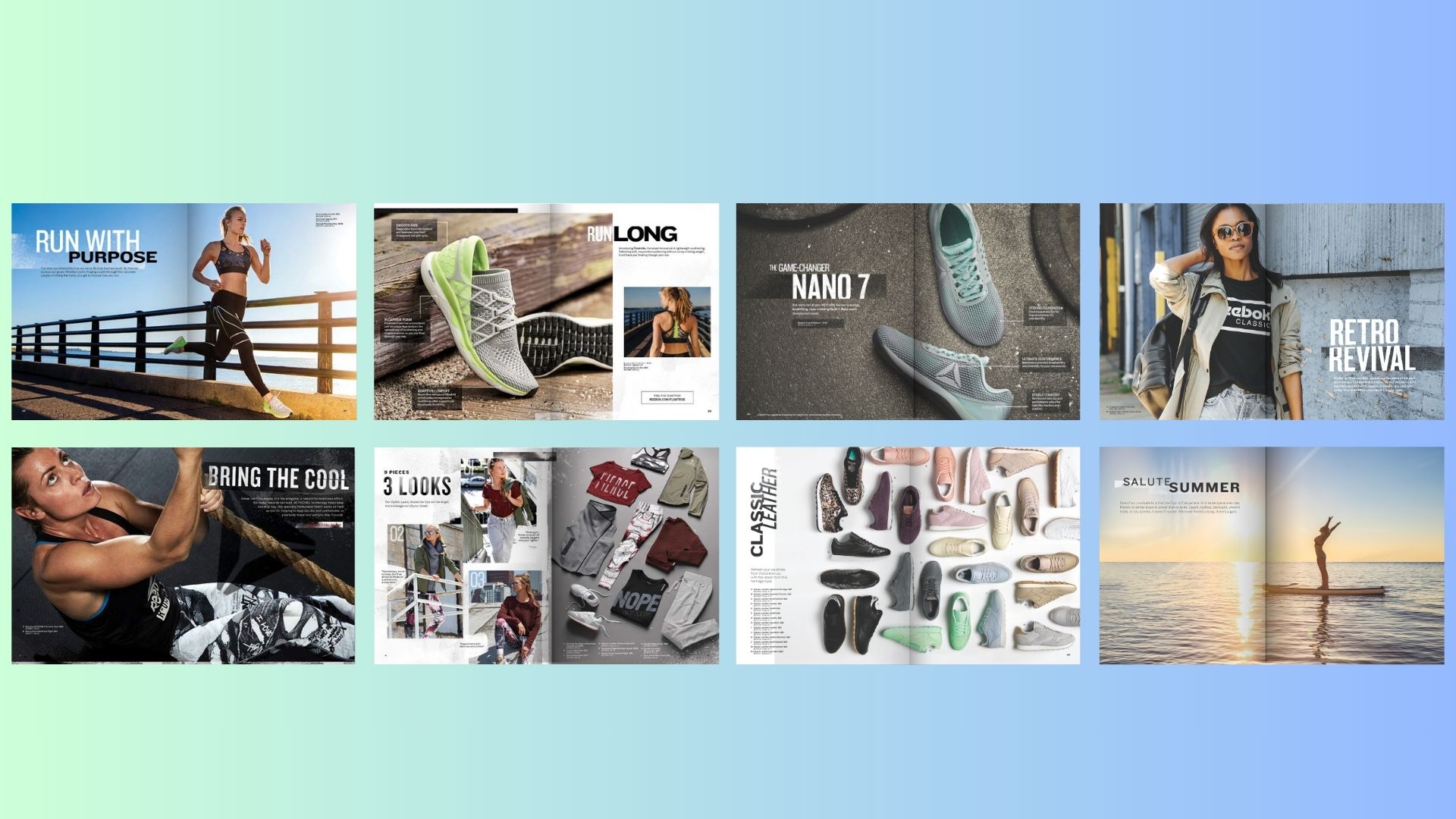 reebok catalog design