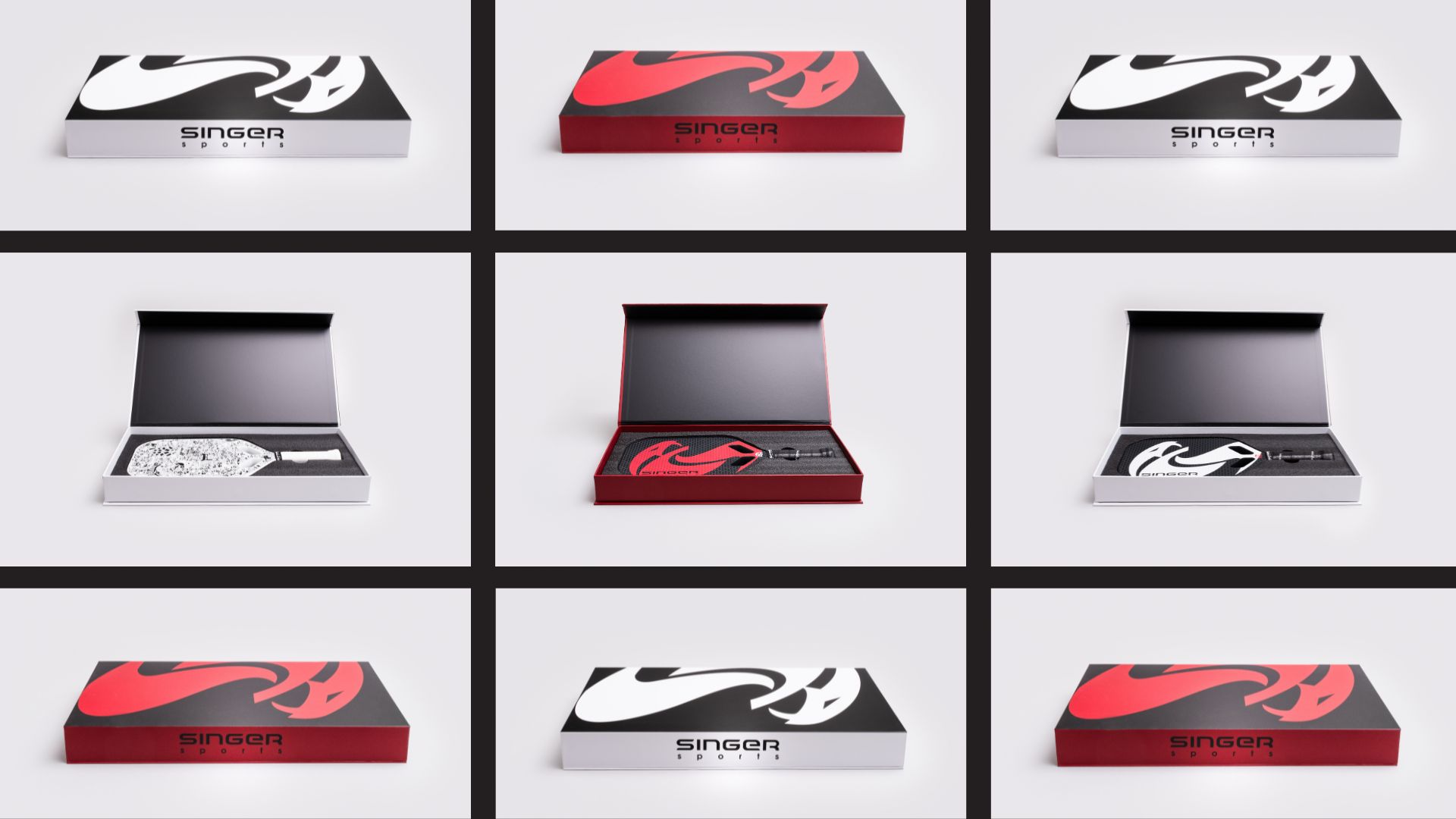 singer sports pickleball paddles packaging