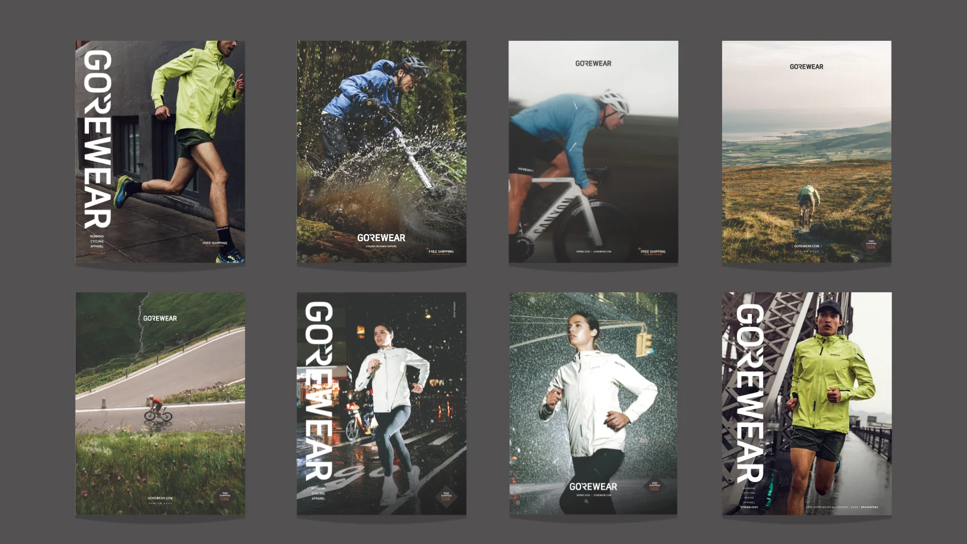 Catalog Cover Design Activewear Gorewear
