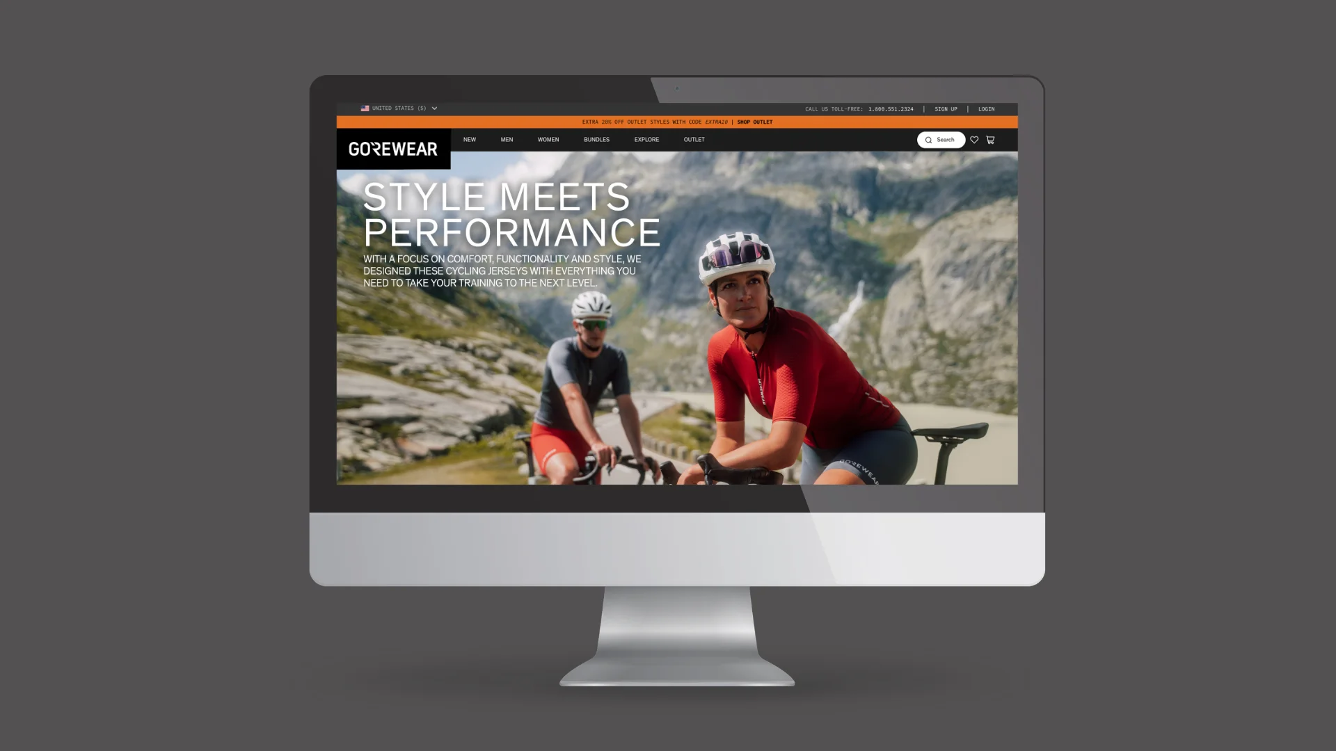 Activewear Home Page Banner Design