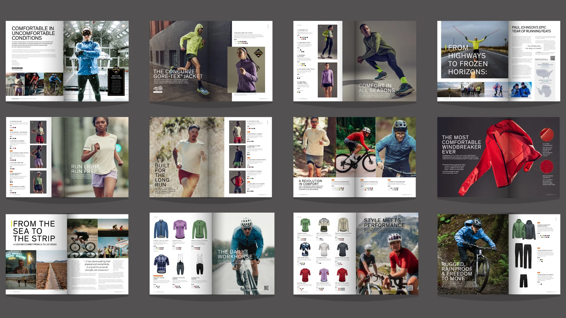 Activewear Catalog Design