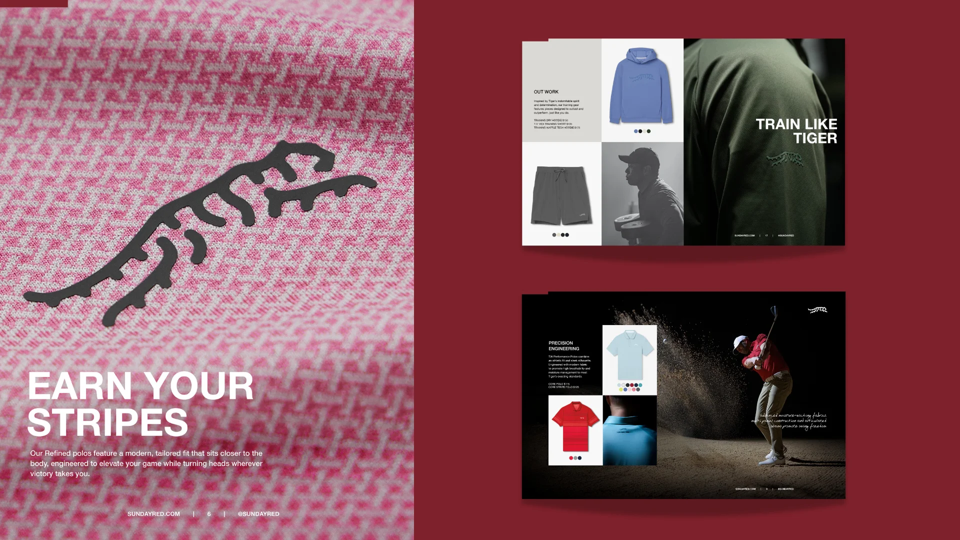 Catalog Design Golf Apparel