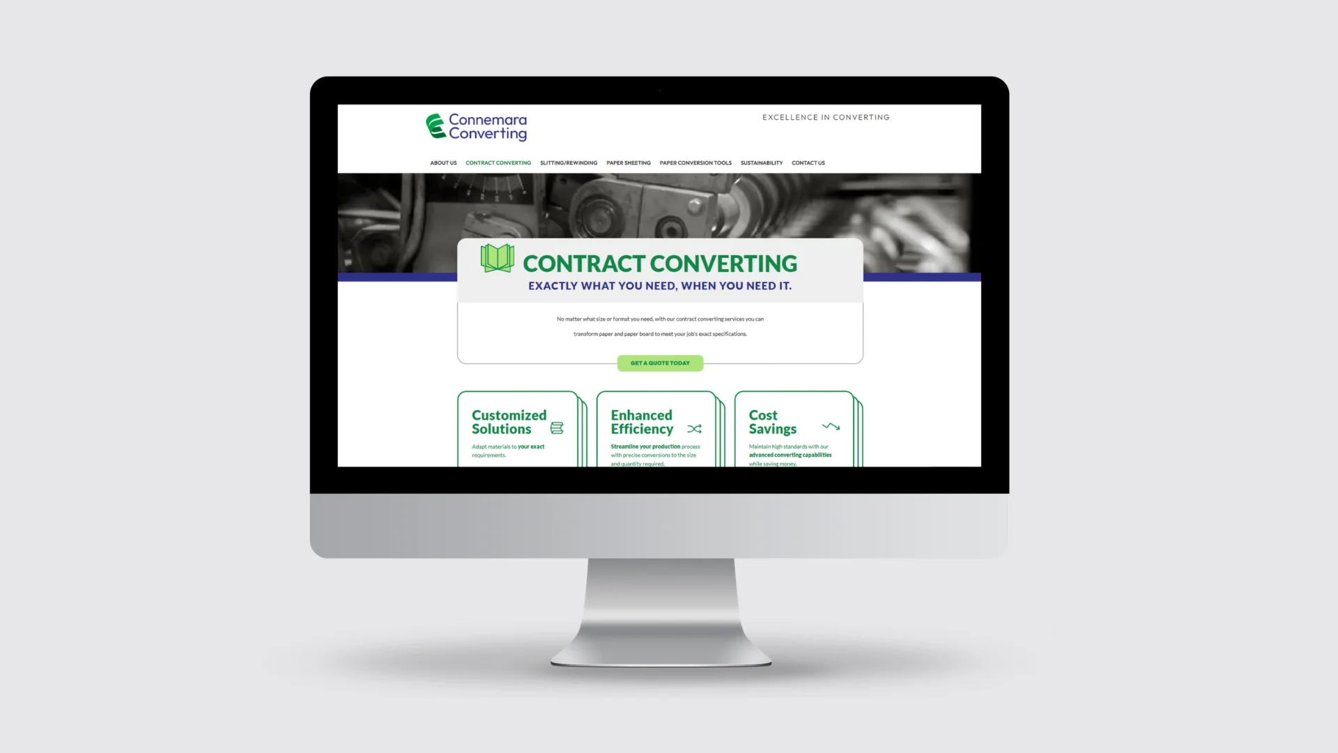 Contract Converting service page